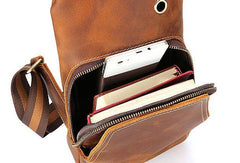 Cool Leather Chest Bag Sling Bag Sling Crossbody Bag Sling Travel Bag Sling Hiking Bag For Men