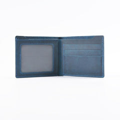 Vintage Mens Brown Leather's Bifold Small Wallet Black Front Pocket Wallet For Men - imessengerbags