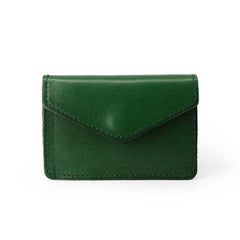 Leather Mens Envelope Front Pocket Wallet Card Wallet Cool Small Change Wallet for Men