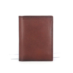 Leather Mens Front Pocket Wallet Small Card Wallet Change Wallets for Men - imessengerbags