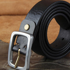 Genuine Leather Punk Rock Biker Trucker Mens Belt Men Black Coffee Belt for Men