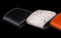 Handmade Leather Bifold Mens billfold Wallet Cool Slim Wallet Biker Wallet for Men