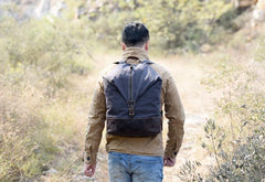 Canvas Mens Cool Backpack Bag Sling Bag Large Travel Bag Hiking Bag for Men - imessengerbags