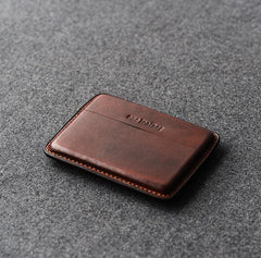 Handmade Green Leather Slim Mens 10pcs Cigarette Holder Case Cool Custom Cigarette Case for Men - imessengerbags