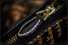 Handmade Leather Tibetan Mens Chain Biker Wallet Cool Leather Wallet Long Clutch Wallets for Men