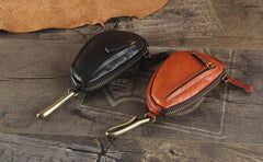 Genuine Leather Mens Cool Key Wallet Car Key Change Coin Holder Car Key Case for Men - imessengerbags