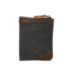Mens Canvas Small Wallet for men Bifold Cool Men billfold Small Wallet - imessengerbags