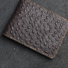 Handmade Leather Mens License Wallets Cool Short Wallet Card Holder Small Card Slim Wallets for Men