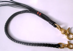 Leather Braided Biker Trucker Wallet Chain for Chain Wallet Biker Wallet Trucker Wallet - imessengerbags