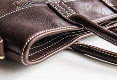 Genuine Leather Mens Briefcase Messenger Bag Laptop Bag Shoulder Bag for men