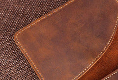 Handmade Genuine Leather Slim Wallet Bifold Long Wallet Passport Purse Bag For Mens - imessengerbags