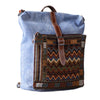 Vintage Canvas Leather Travel Bag Mens Backpack Canvas Canvas School Bag for Men