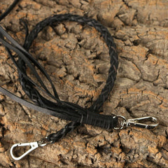 Handmade Leather Braided Wallet Chain Biker Wallet Chain Trucker Chain for Men