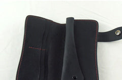Handmade Leather Biker Wallet Mens Cool Chain Wallet Trucker Wallet with Chain - imessengerbags
