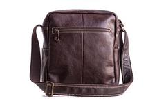 Genuine Leather Mens Cool Messenger Bag Square Bag Chest Bag Bike Bag Cycling Bag for men - imessengerbags