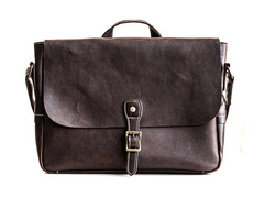 Genuine Leather Mens Messenger Bag Briefcase Laptop Bag Bike Bag Cycling Bag for men - imessengerbags