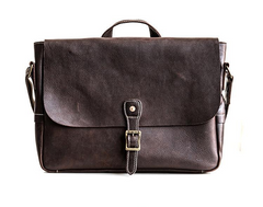 Genuine Leather Mens Messenger Bag Briefcase Laptop Bag Bike Bag Cycling Bag for men