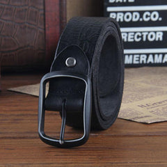 Genuine Leather Punk Rock Biker Trucker Mens Belt Men Black Coffee Belt for Men