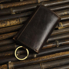 Cool Small Leather Mens Keys Wallet Car Keys Holder Car Key Case for Men - imessengerbags