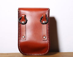 Leather Belt Pouch Mens Small Cases Waist Bag Hip Pack Belt Bag Fanny Pack Bumbag for Men - imessengerbags