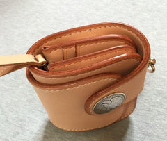 Handmade Leather Biker Wallet Mens Cool Short Chain Wallet Trucker Wallet with Chain