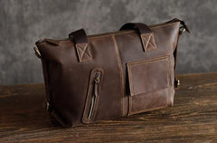 Genuine Leather Mens Cool Messenger Bag Handbag Briefcase Work Bag Business Bag for men