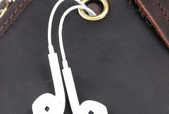 VINTAGE LEATHER MENS Camera Bag Small Cool SHOULDER BAG HANDBAG FOR MEN