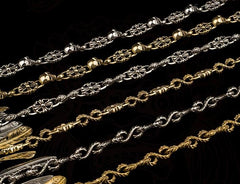 Brass Silver biker Tibetan wallet Chains for chain wallet biker wallet trucker wallet