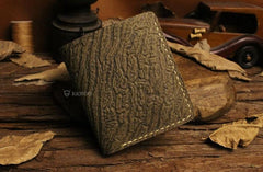 Handmade Leather Mens Cool Slim Leather Wallet Men billfold Wallets Bifold for Men - imessengerbags