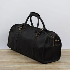 Cool Leather Mens Overnight Bags Weekender Bag Vintage Travel Bags Duffle Bag for Men