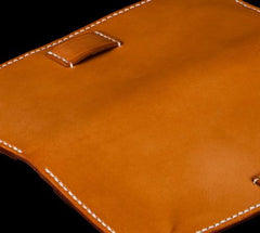 Handmade Leather Men Slim Cool Leather Wallet Long Phone Clutch Wallets for Men - imessengerbags