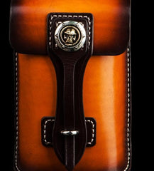 Handmade Biker Leather Belt Pouch Mens Cases Waist Bag Hip Pack Belt Bag Fanny Pack Bumbag for Men - imessengerbags