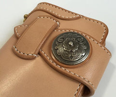 Handmade Leather Biker Wallet Mens Cool Chain Wallet Trucker Wallet with Chain
