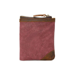Mens Canvas Small Wallet for men Bifold Cool Men billfold Small Wallet - imessengerbags