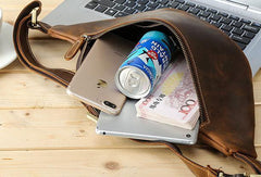 Cool Mens Leather Belt Bag Fanny Pack Waist Bags For Men