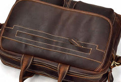 Vintage Cool Leather Briefcase Handbag Business Briefecases Shoulder Bag for men