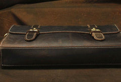 Vintage Leather Messenger Bag Briefcase Handbag Cool Shoulder Bag For Men