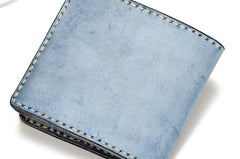 Handmade Leather Tooled Mens billfold Wallet Cool Leather Wallet Slim Wallet for Men - imessengerbags