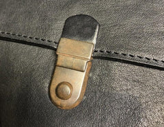 Genuine Leather Mens Clutch Cool Slim Wallet Passport Travel Clutch Wristlet Wallet for Men - imessengerbags