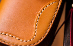 Handmade Leather Biker Mens Cool Car Key Wallet Coin Wallet Pouch Car KeyChain for Men - imessengerbags