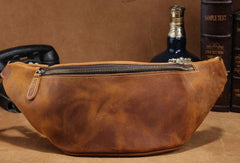Cool Mens Leather Belt Bag Fanny Pack Waist Bags For Men