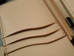 Handmade Leather Biker Wallet Mens Cool Short Chain Wallet Trucker Wallet with Chain