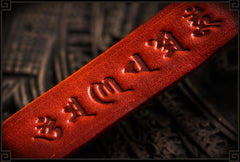 Handmade Leather Men Tooled Chinese Lion Cool Leather Wallet Long Phone Wallets for Men - imessengerbags