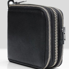 Handmade Mens Cool billfold Leather Wallet Men Small Wallets Bifold for Men - imessengerbags