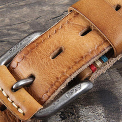 Genuine Leather Punk Rock Biker Trucker Mens Belt Men Black Coffee Belt for Men - imessengerbags