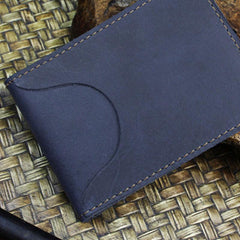 Handmade Leather Floral Mens License Wallets Cool Short Wallet Card Holder Small Card Slim Wallets for Men