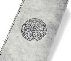 Handmade Leather Mens Clutch Wallet Cool Takahashi Wallet Long Zipper Wallets for Men - imessengerbags