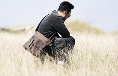 Cool Leather Mens Shoulder Bag Messenger Bag Chest Bag for men - imessengerbags
