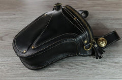 Leather Belt Pouch Mens Small Cases Waist Bag Hip Pack Belt Bag Fanny Pack Bumbag for Men - imessengerbags