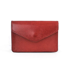 Leather Mens Envelope Front Pocket Wallet Card Wallet Cool Small Change Wallet for Men